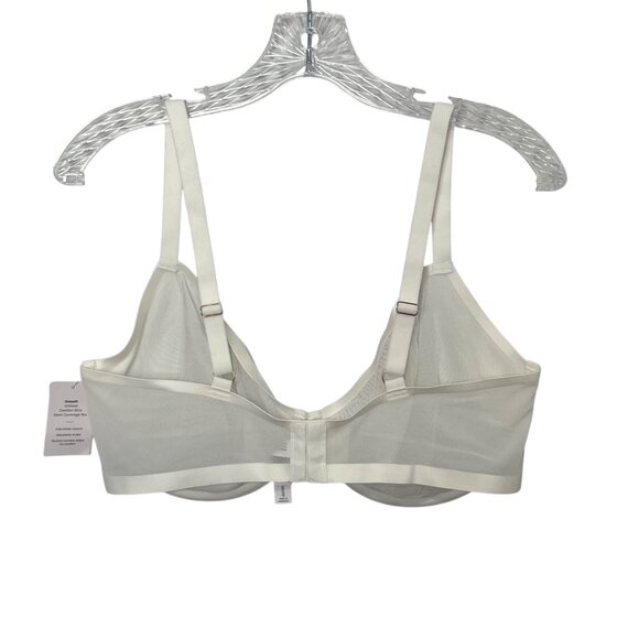Auden Unlined Underwire Bra 38DDD Cream New Demi Coverage Adjustable - Picture 2 of 13